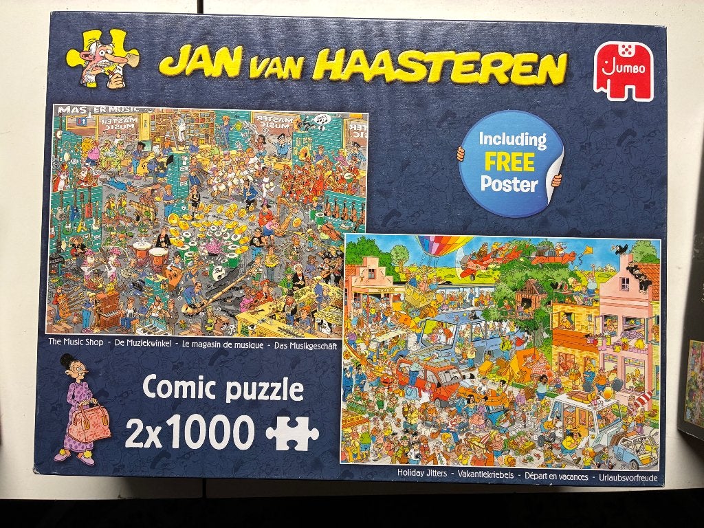 Jan van Haasteren puzzel 6 stuks, Ophalen, 500 t/m 1500 stukjes, Gebruikt, Legpuzzel