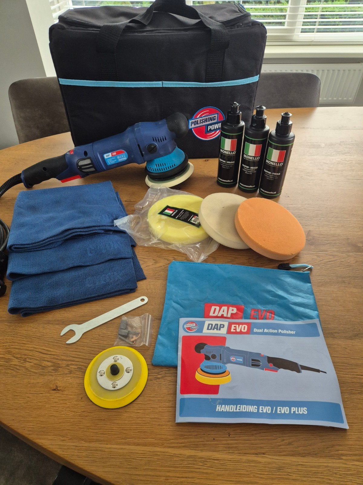 Dap evo excentrische polijstmachine set als nieuw!!!, Ophalen of Verzenden