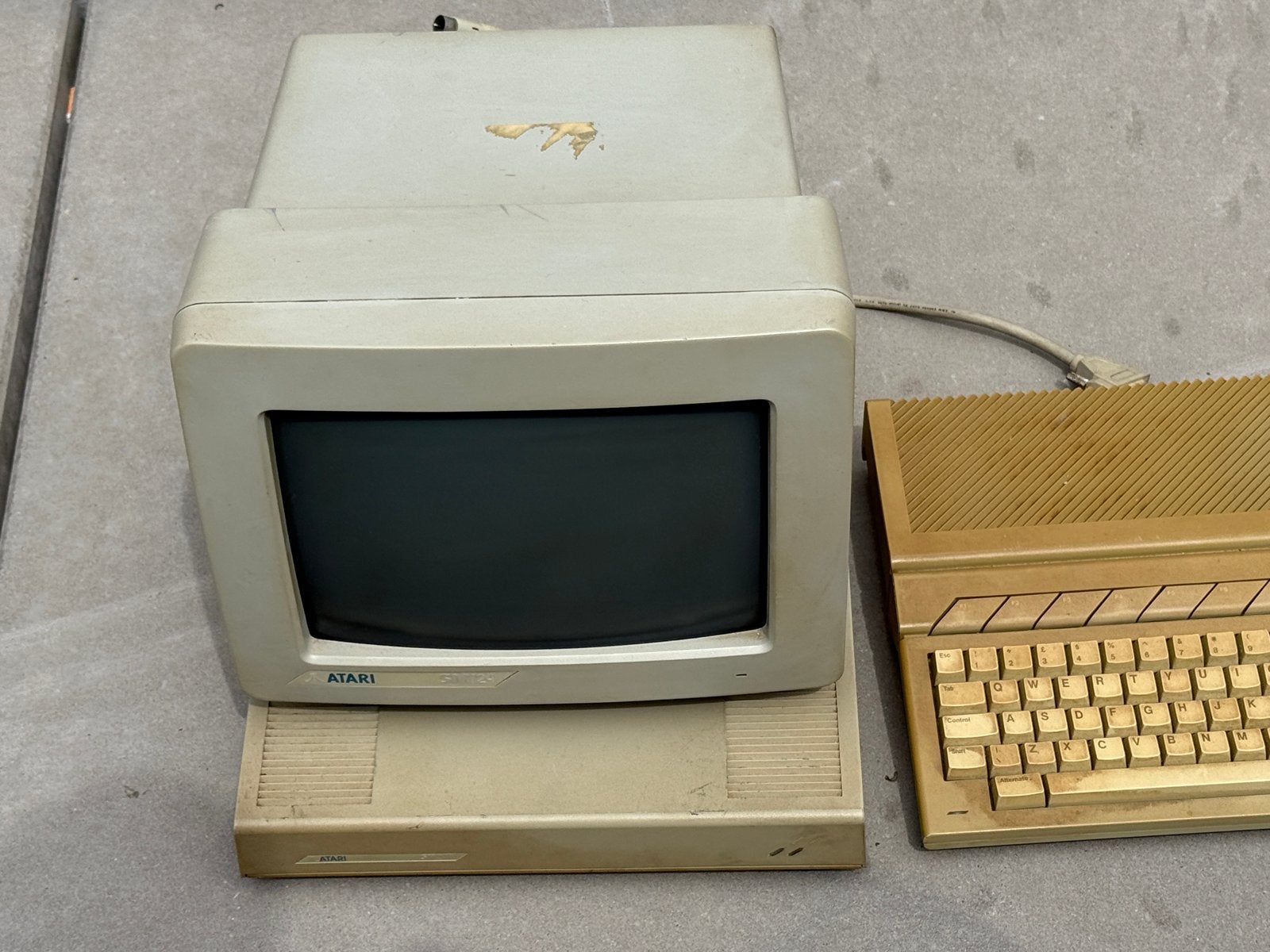 Atari 1040ST set met monitor en harde schijf - Niet getest, Ophalen, Overige modellen, Atari, Zonder controller