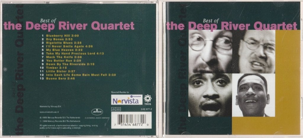 The Deep River Quartet - Best of"", Ophalen of Verzenden, Zo goed als nieuw, Jazz, Inclusief doosje