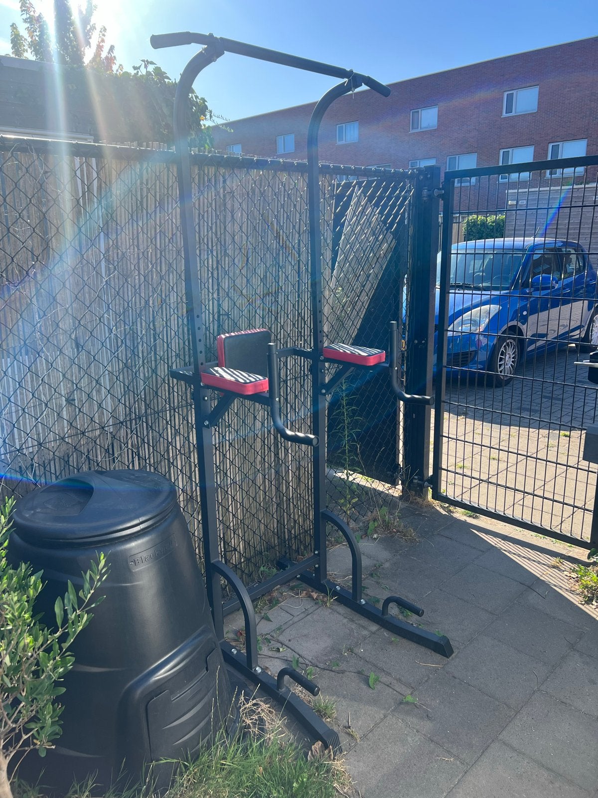 Power Tower / Optrekstation - Zo goed als nieuw, Sport en Fitness, Fitnessmaterialen, Ophalen, Zo goed als nieuw, Armen, Oprekstang