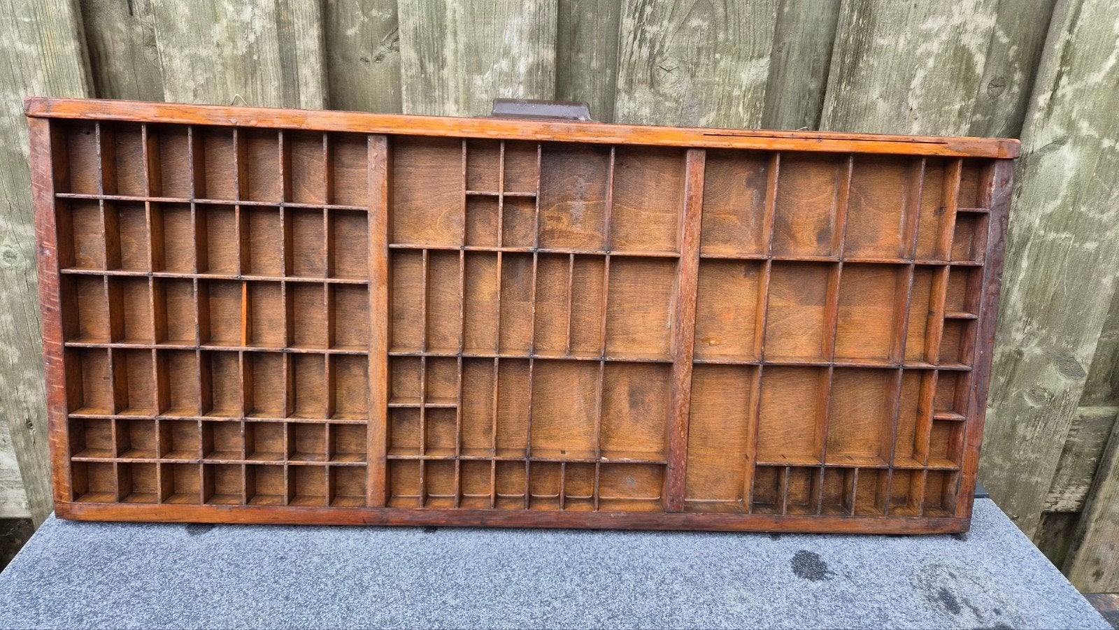 Originele Antieke Houten Letterbak / Drukkerijlade, Ophalen