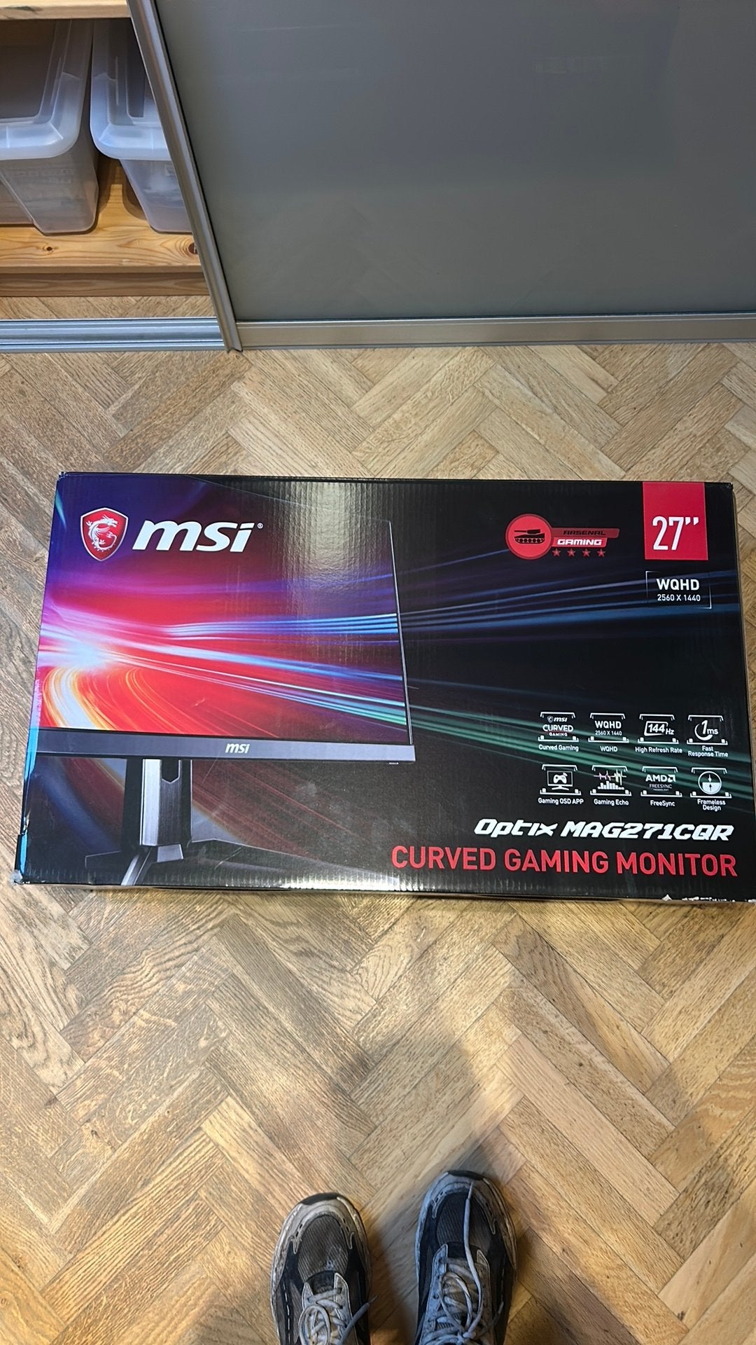 MSI Optix MAG271CQR Curved Gaming Monitor 27 inch WQHD 144Hz, 101 t/m 150 Hz, Curved, 1 tot 2 ms, Quad HD (2K)