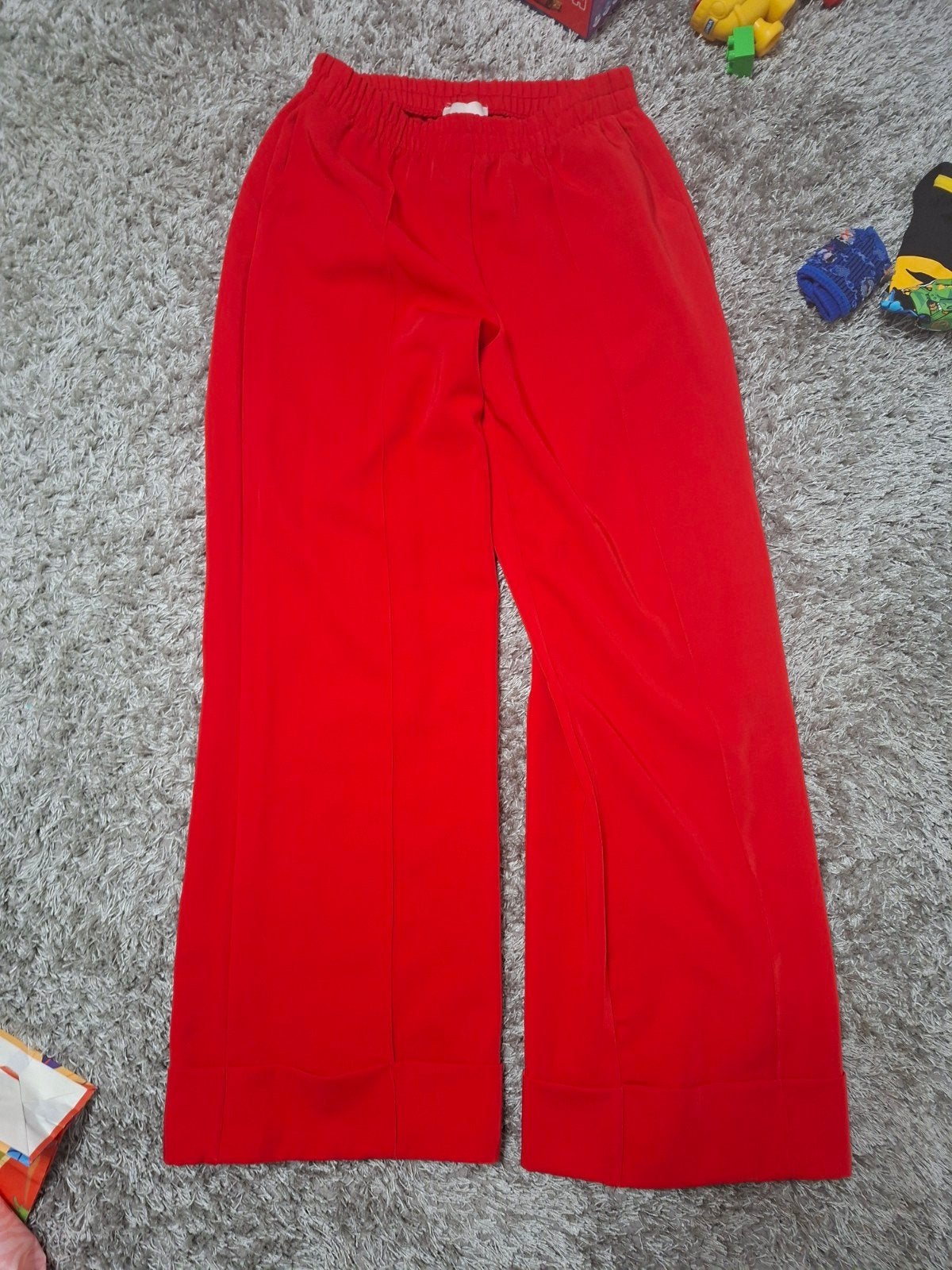 Rode wide leg broek van Shoeby, maat s, Kleding | Dames, Broeken en Pantalons, Verzenden, Zo goed als nieuw, Shoeby, Maat 36 (S)