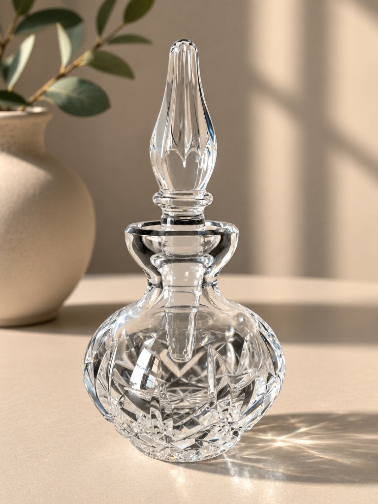 Vintage Waterford parfumfles incl stop, Antiek en Kunst, Antiek | Glas en Kristal, Ophalen of Verzenden