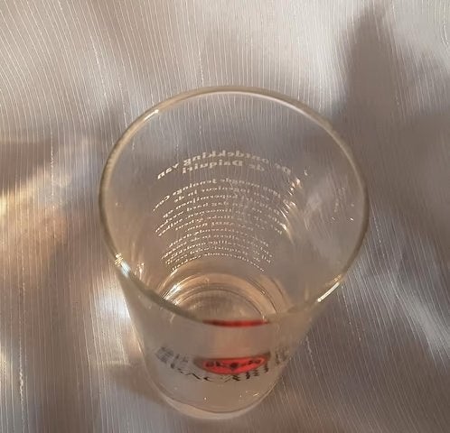 BACARDI glas, de ontdekking van daiquiri, long drink glas, Ophalen of Verzenden, Zo goed als nieuw, Borrel- of Shotglas