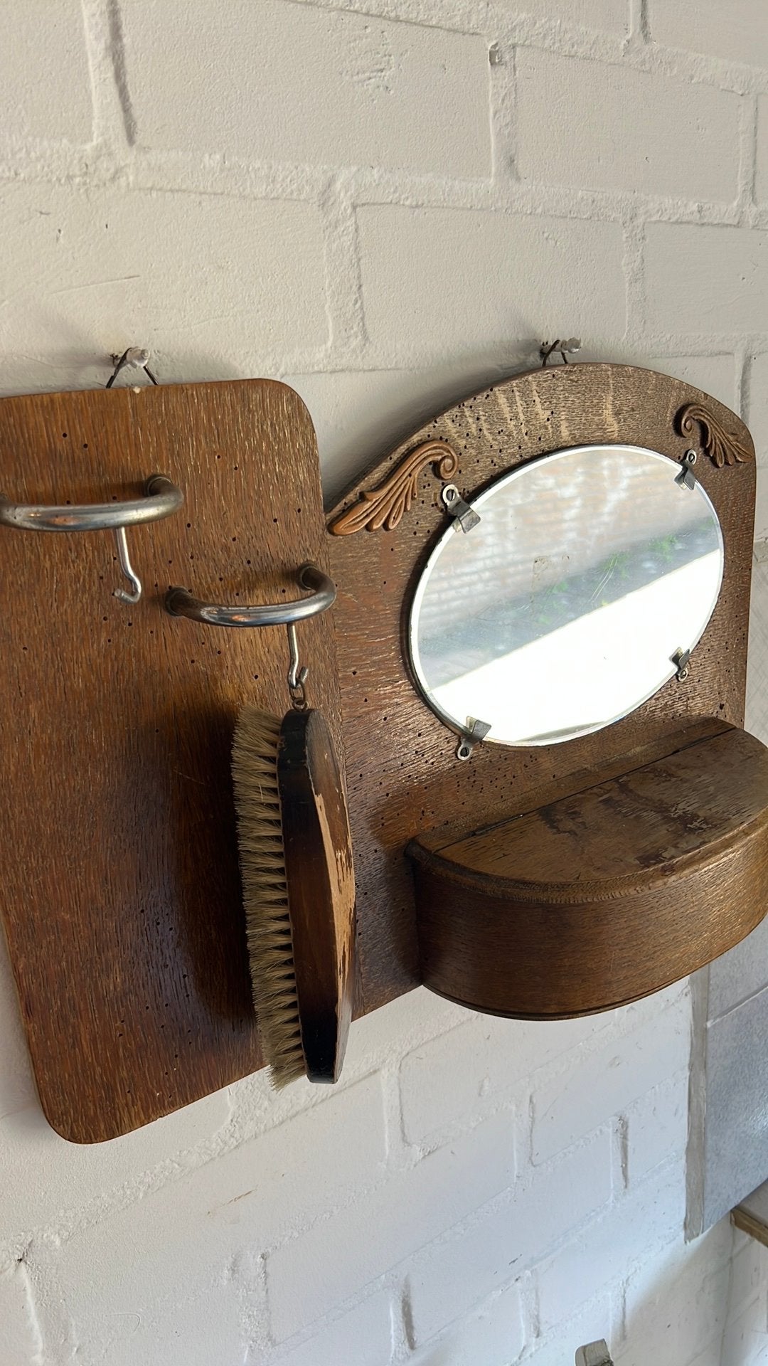 Kammen bakje brocante antiek bak borstel vintage, Ophalen of Verzenden, Ovaal, Minder dan 50 cm