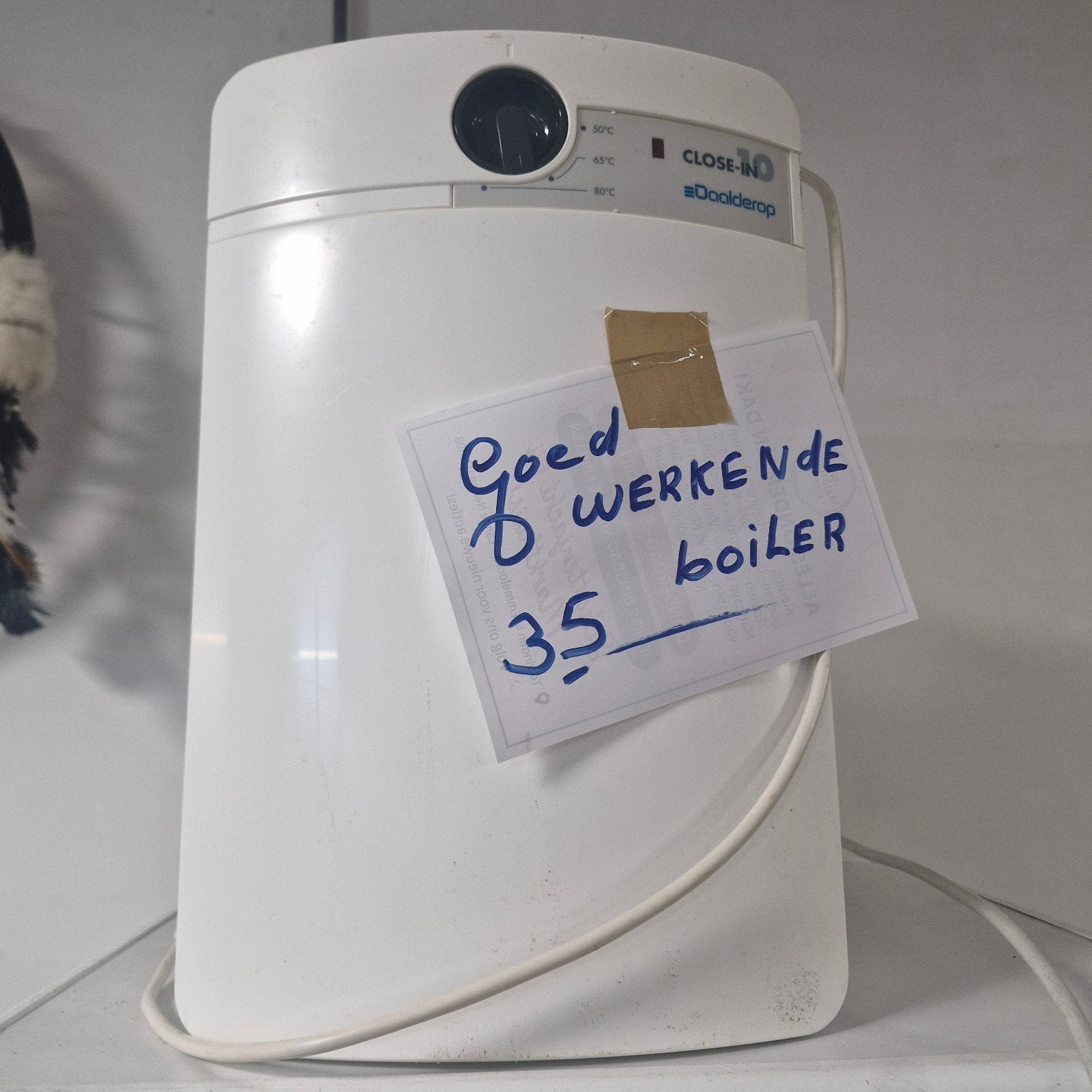 Goed werkende Daalderop Close-in boiler, Gebruikt, Minder dan 20 liter, Ouder dan 10 jaar, Boiler