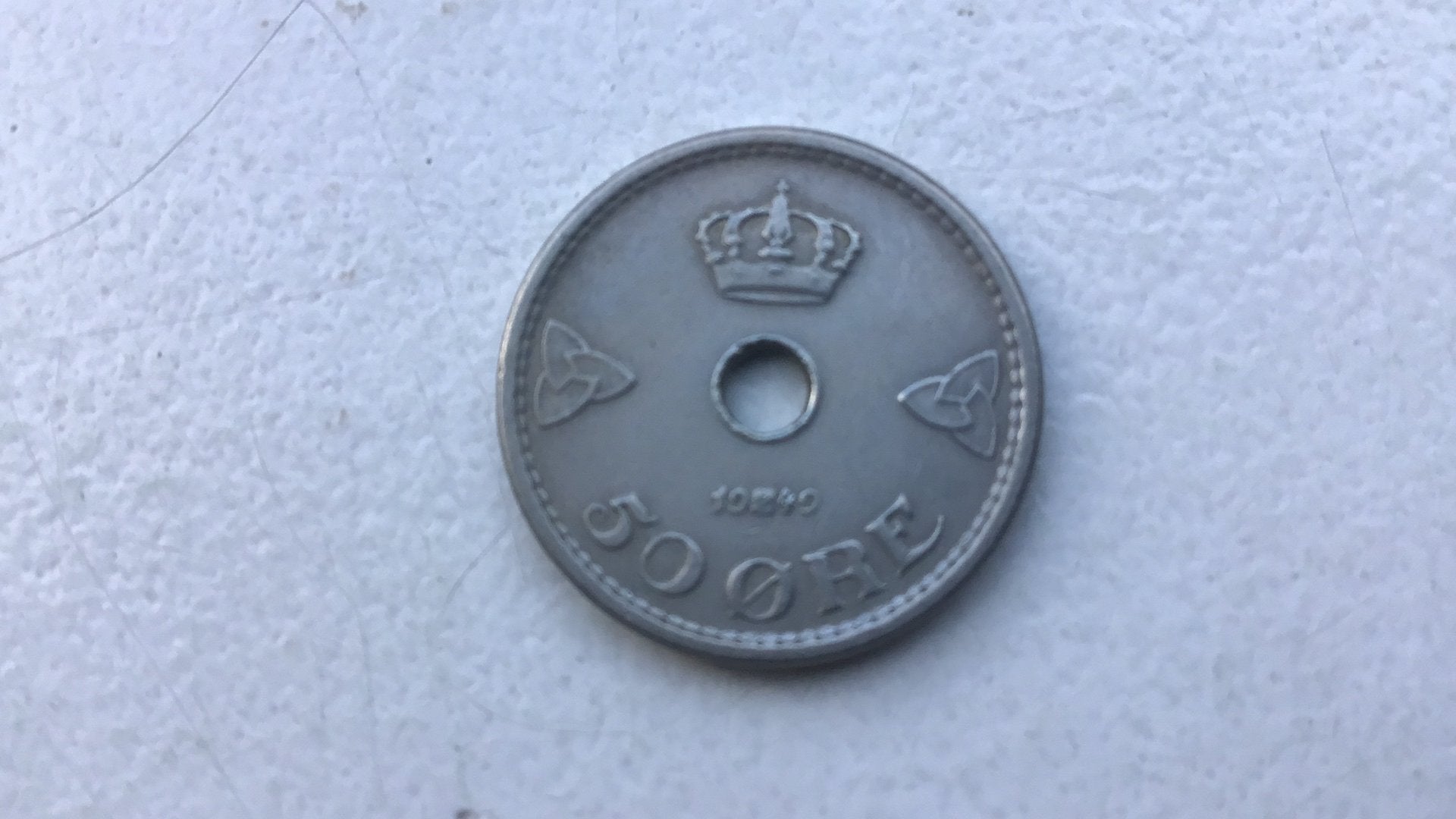 Noorwegen 50 ore 1940., Ophalen of Verzenden