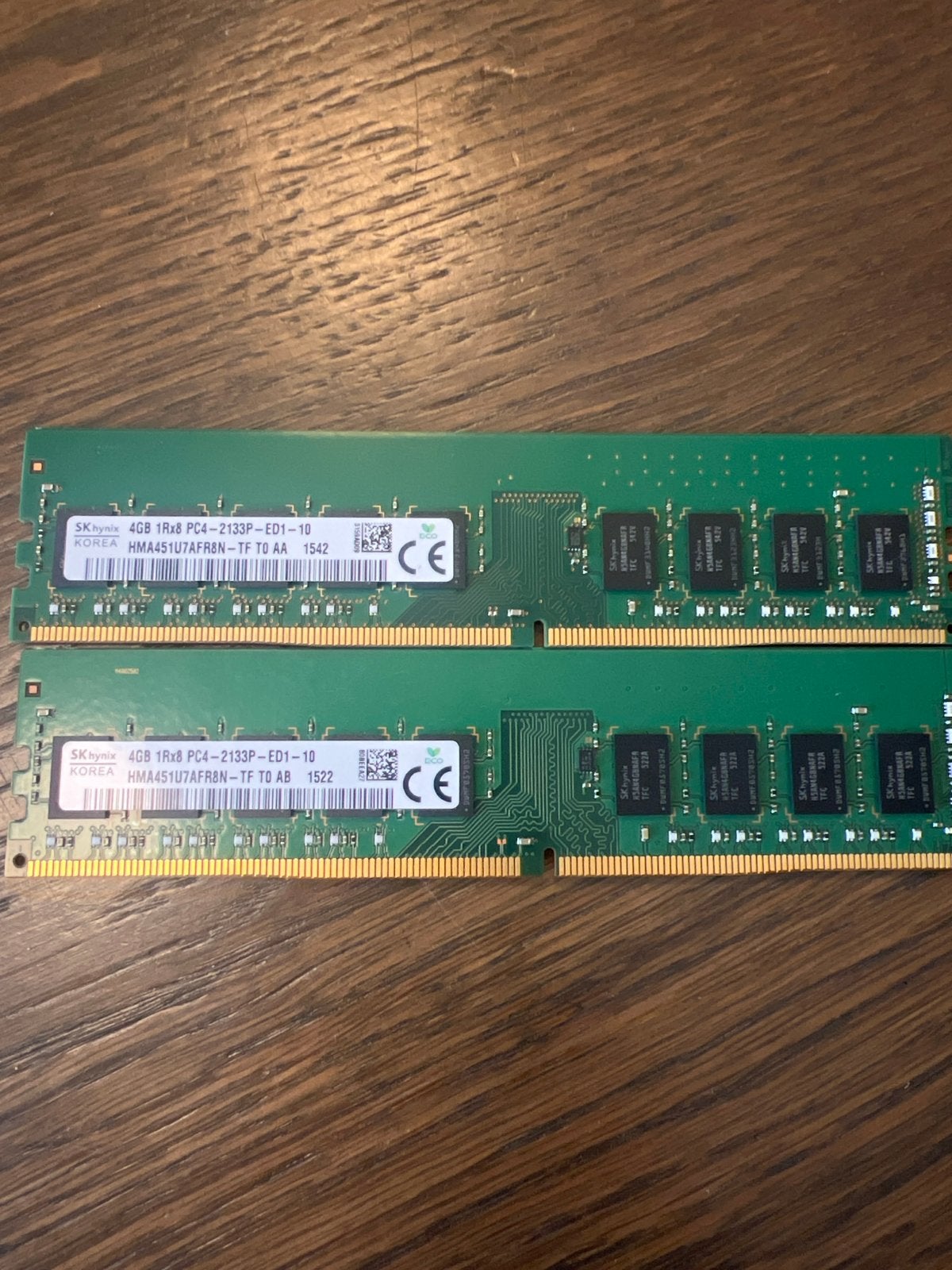 SK Hynix 8GB (2x4GB) DDR4 RAM PC4-2133P, Gebruikt, Server, DDR4, 8 GB