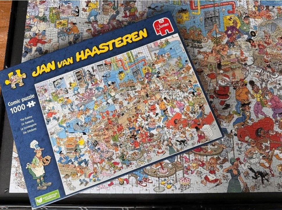 Jan van Haasteren - De bakkerij 1000 stukjes, Ophalen of Verzenden, 500 t/m 1500 stukjes, Zo goed als nieuw, Legpuzzel