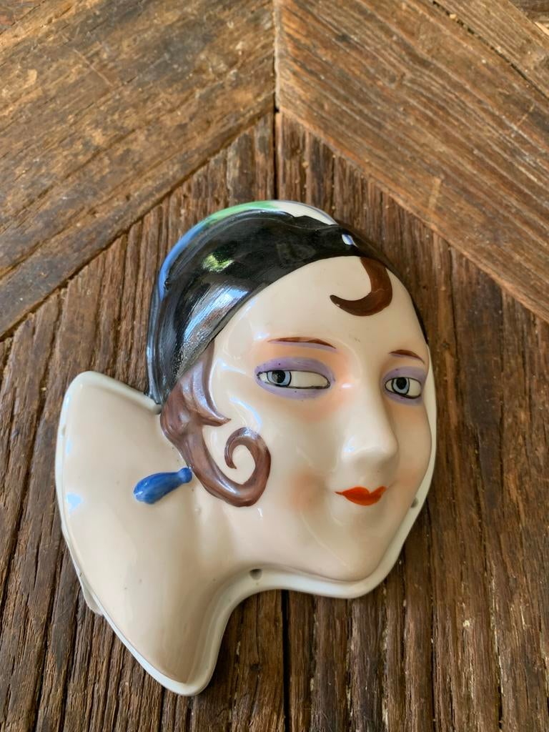 Antieke Flapper Half Doll - Art Deco, Antiek en Kunst, Antiek | Porselein, Ophalen of Verzenden