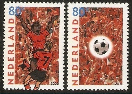 Nederland 1888-1889 serie EK voetbal 2000., Verzenden, Postfris