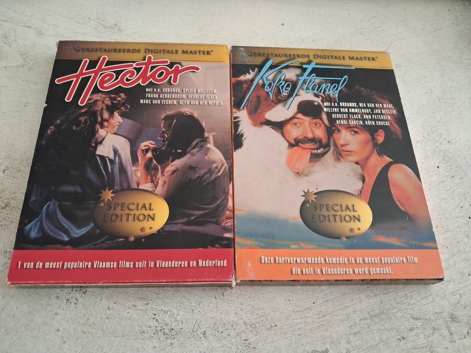 twee dvd's van urbanus Hector en koko flanel, Alle leeftijden, Ophalen, Gebruikt
