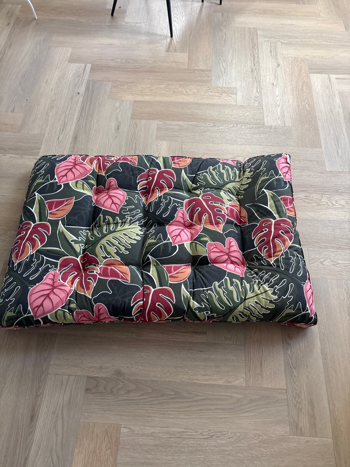 2 Palletkussens met Tropische Bladprint, Ophalen, Meerkleurig, Palletkussen, Zo goed als nieuw