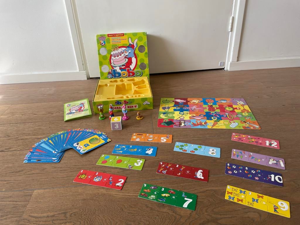 Bobo spelletjes set: Hoera, ik ben 5!, Ophalen of Verzenden, Gebruikt, Jongen of Meisje