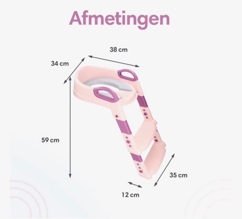 Macx & Macx Toilettrainer met Trapje - Roze, Ophalen, Zo goed als nieuw