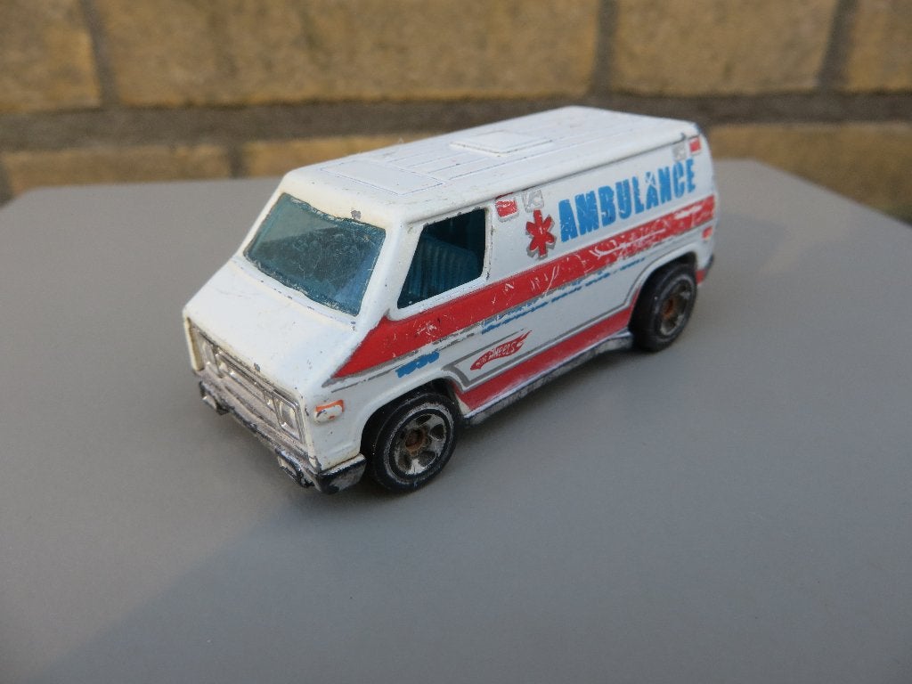 Hotwheels 70s Supervan Ambulance, Ophalen of Verzenden, Gebruikt, Auto