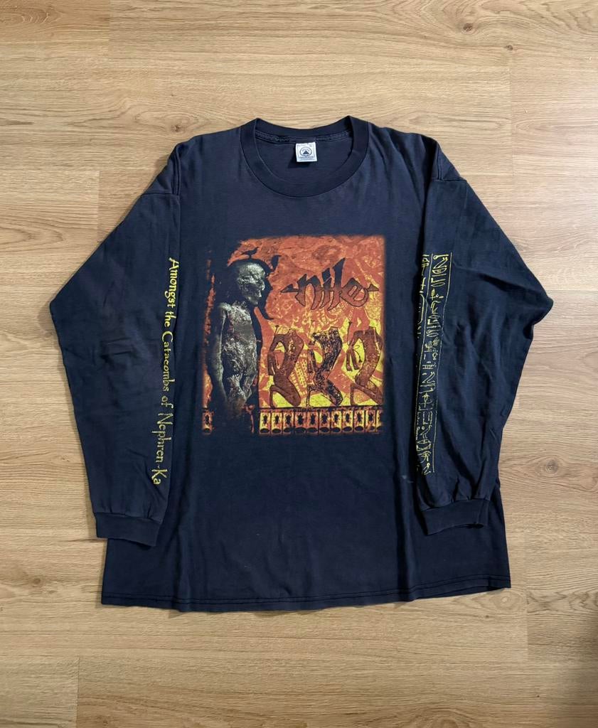 Origineel 1998 Nile shirt, Ophalen of Verzenden, Zo goed als nieuw, Maat 56/58 (XL), Zwart