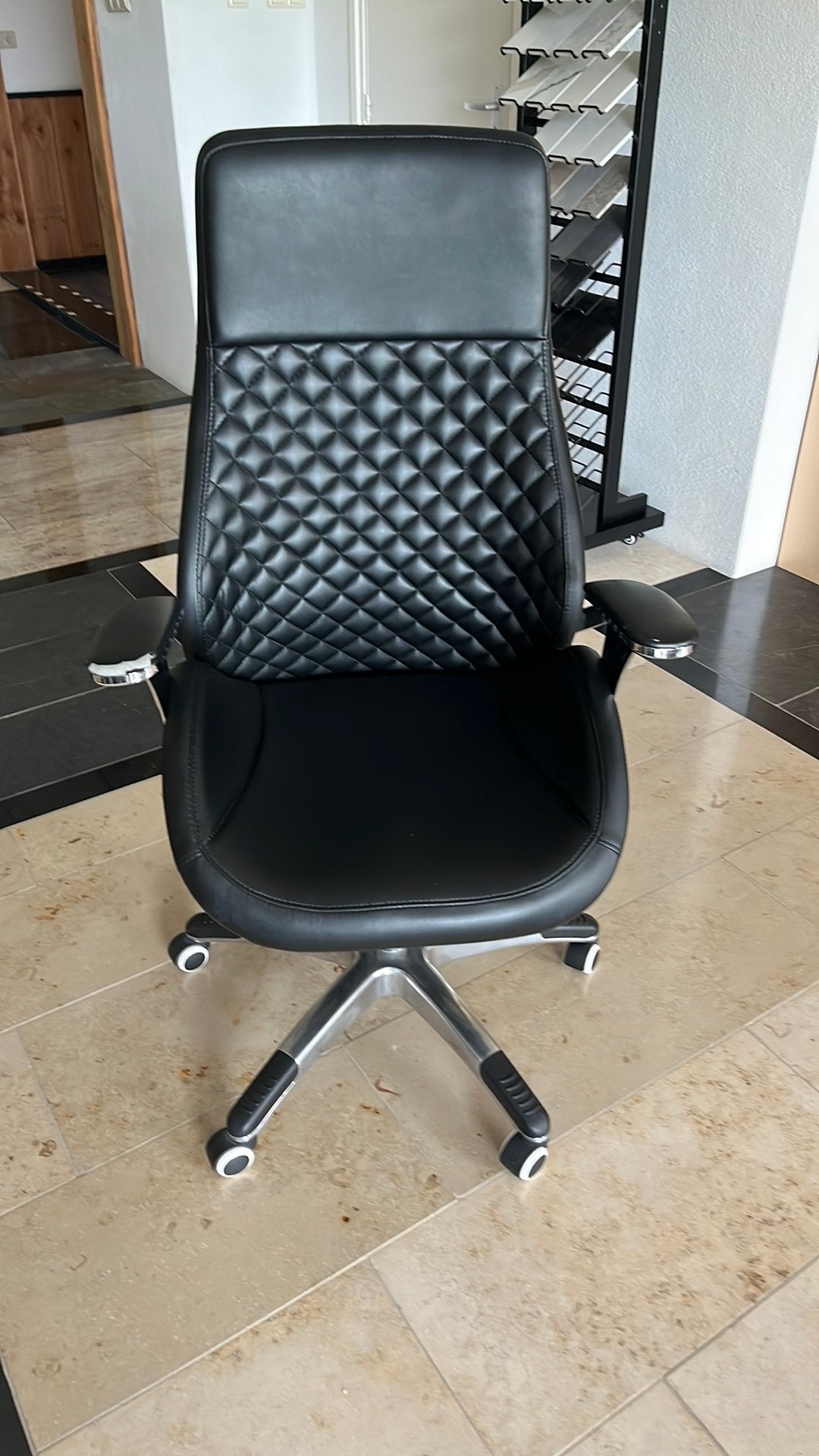 Luxe bureau stoel, Ophalen, Gebruikt, Zwart, Bureaustoel