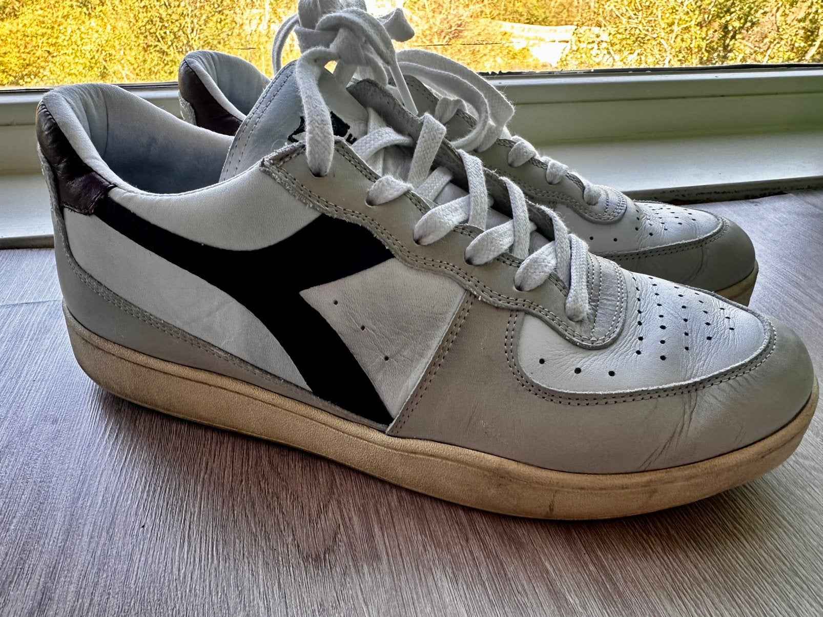 Diadora Heritage Mi Basket low mt 44, Kleding | Heren, Wit, Ophalen of Verzenden, Sneakers of Gympen, Zo goed als nieuw