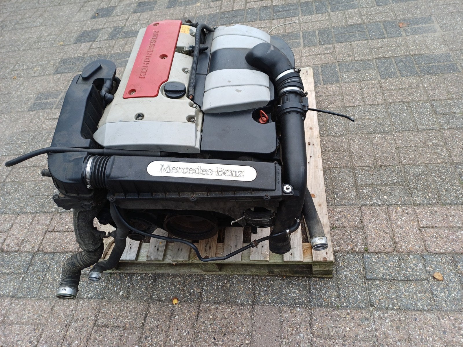 Mercedes C (W203) 2.0 C-200K 16V Motor met handbak, Ophalen of Verzenden, Gebruikt, Mercedes-Benz