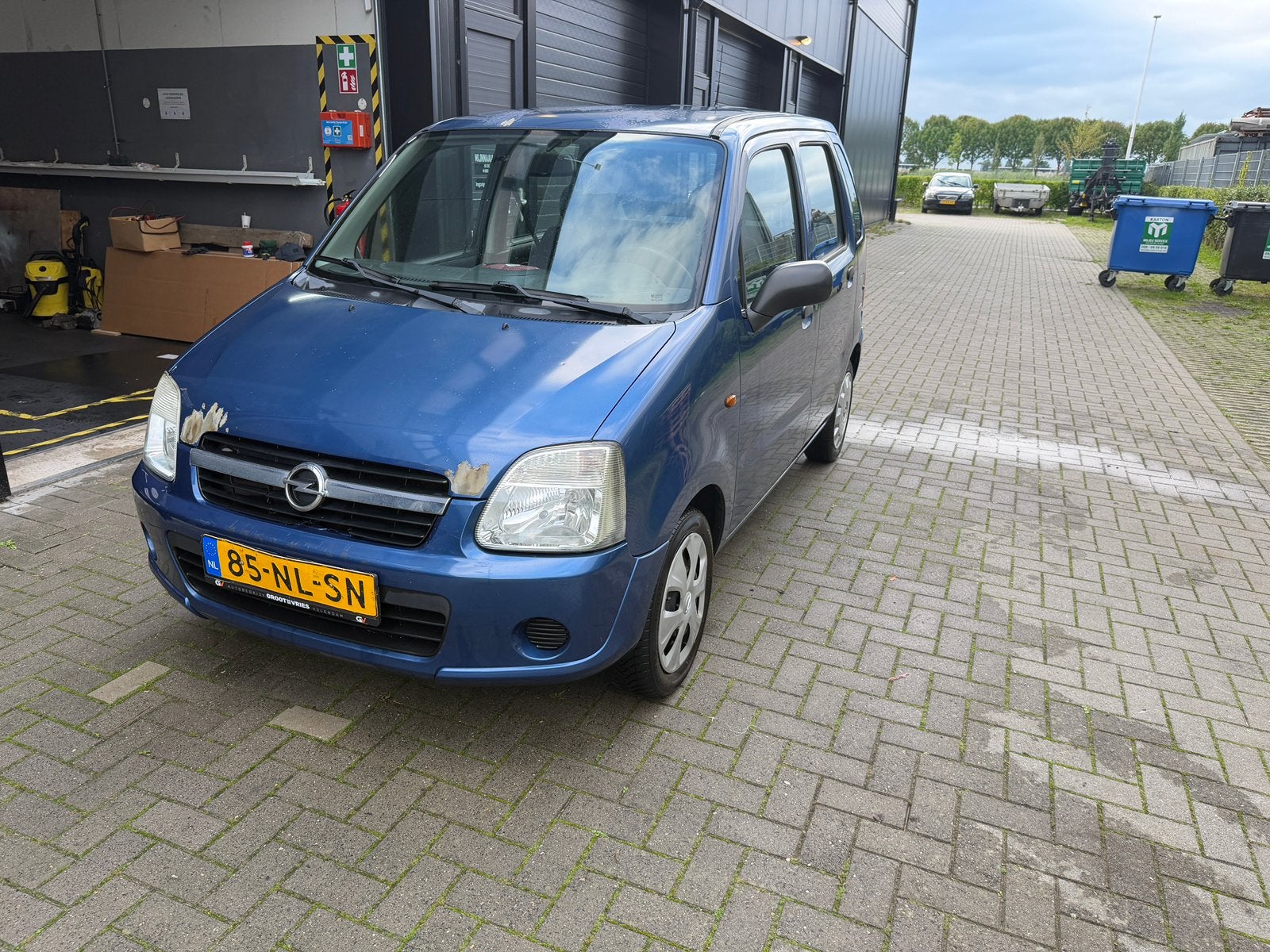 Opel Agila 1.0 2003 Blauw (Volle Tank), Auto's, Voorwielaandrijving, 31 €/maand, Blauw, Origineel Nederlands