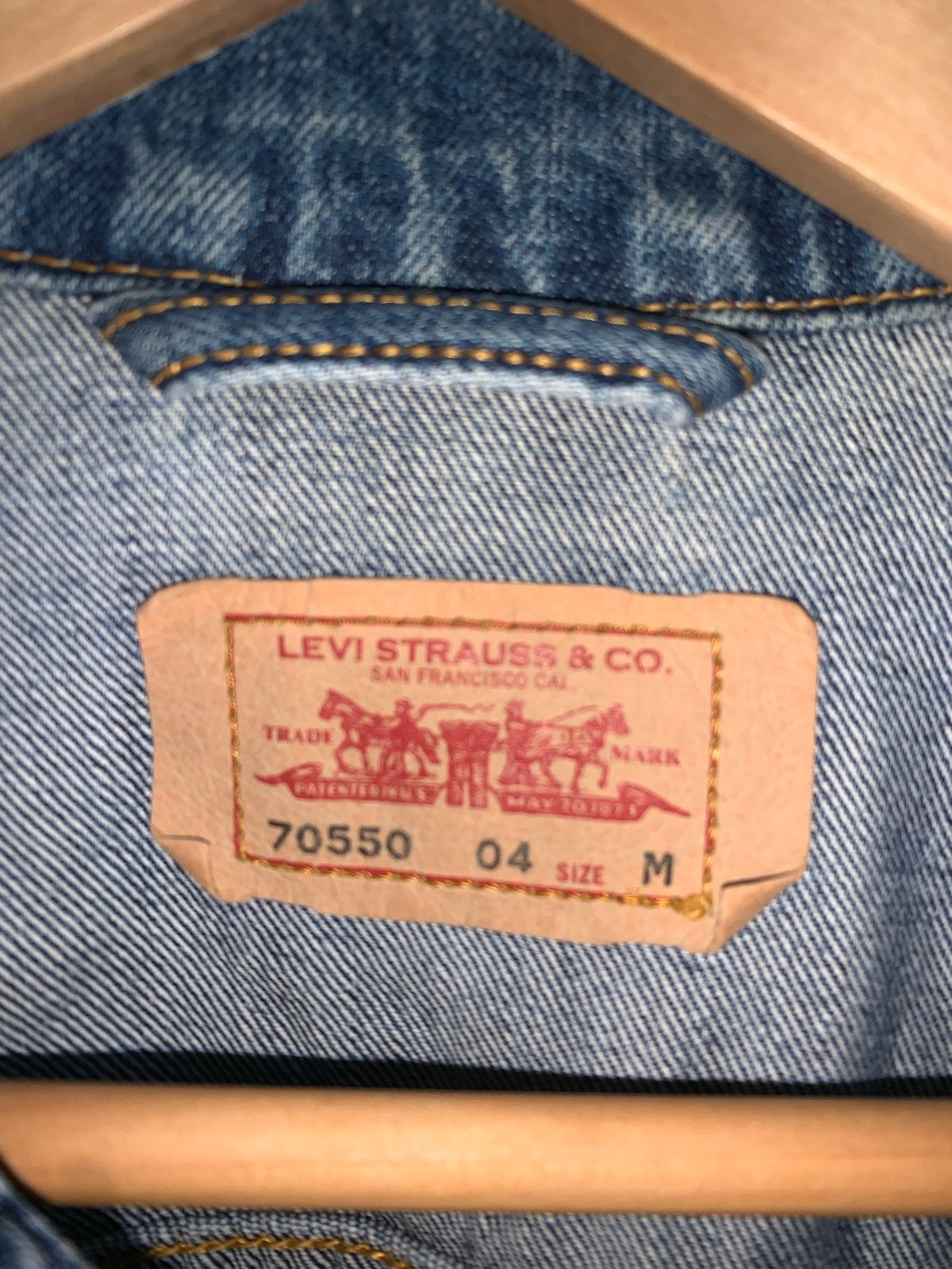 Levi's spijkerjack maat M, Ophalen of Verzenden, Zo goed als nieuw, Maat 48/50 (M), Blauw