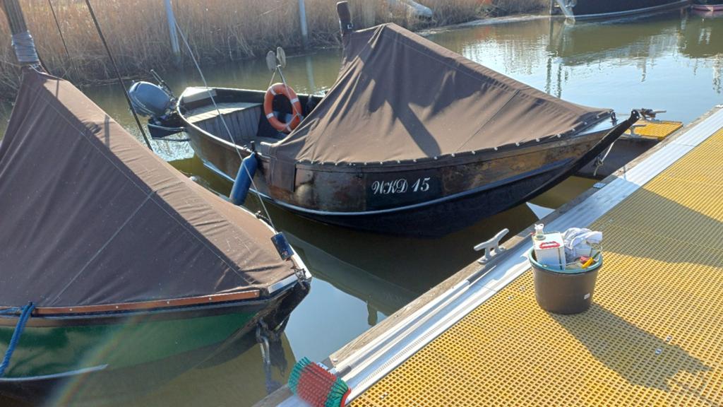 Prachtige zalmschouw 7,20/ 2,25, Watersport en Boten, Ophalen of Verzenden, Gebruikt, Staal, Benzine