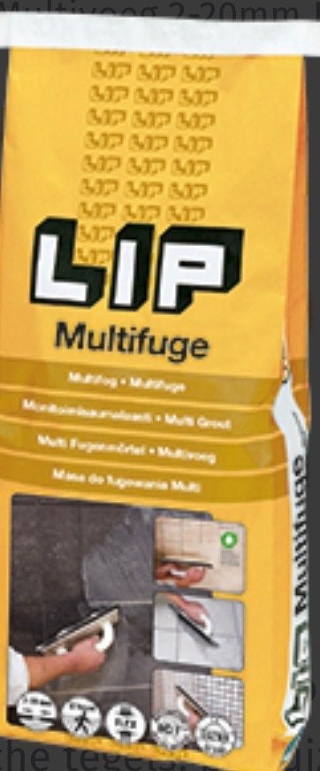 6 x 5kg LIP Multifuge Voegmortel 2-20mm - Nieuw, Ophalen, Overige typen, Nieuw, Minder dan 20 cm