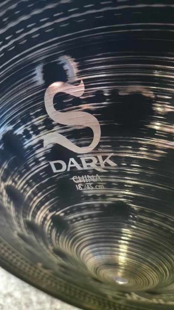 Zildjian S Dark China 18 inch, Ophalen of Verzenden, Zo goed als nieuw, Drums of Percussie