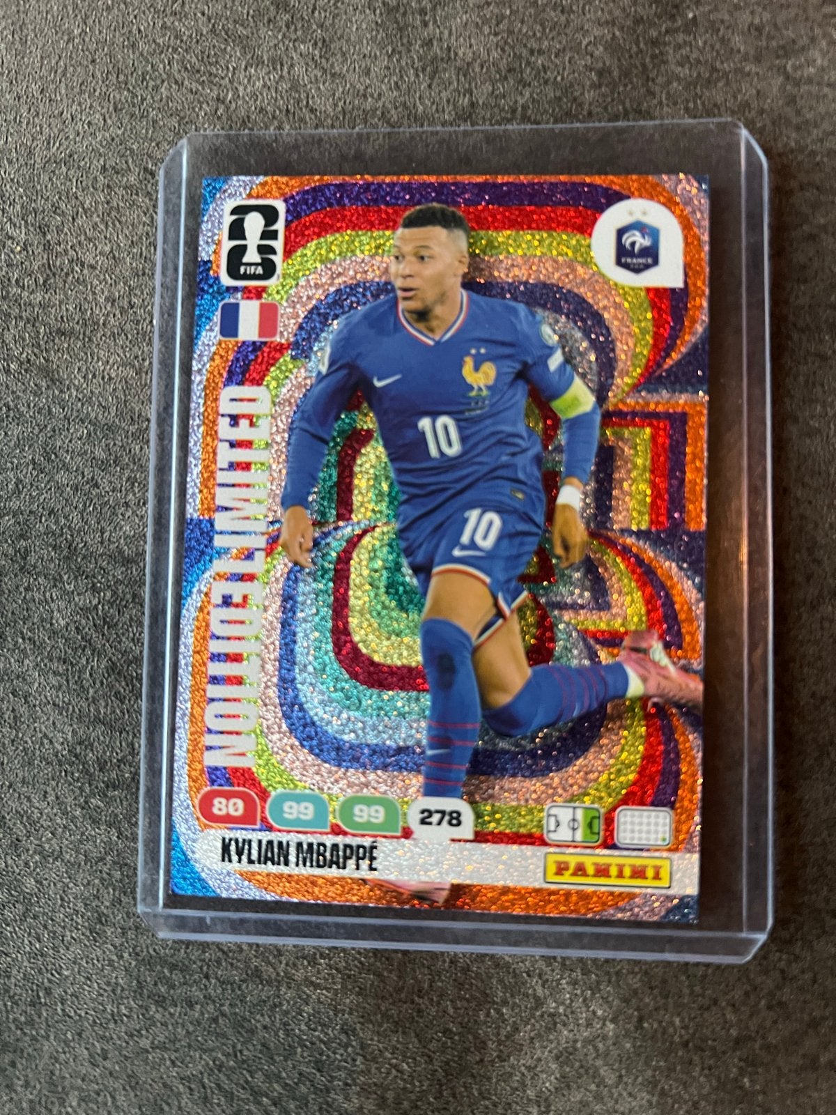 Kylian Mbappé Panini Adrenalyn XL FIFA World Cup 2026 kaart, Verzamelen, Ophalen of Verzenden, Zo goed als nieuw, Buitenlandse clubs
