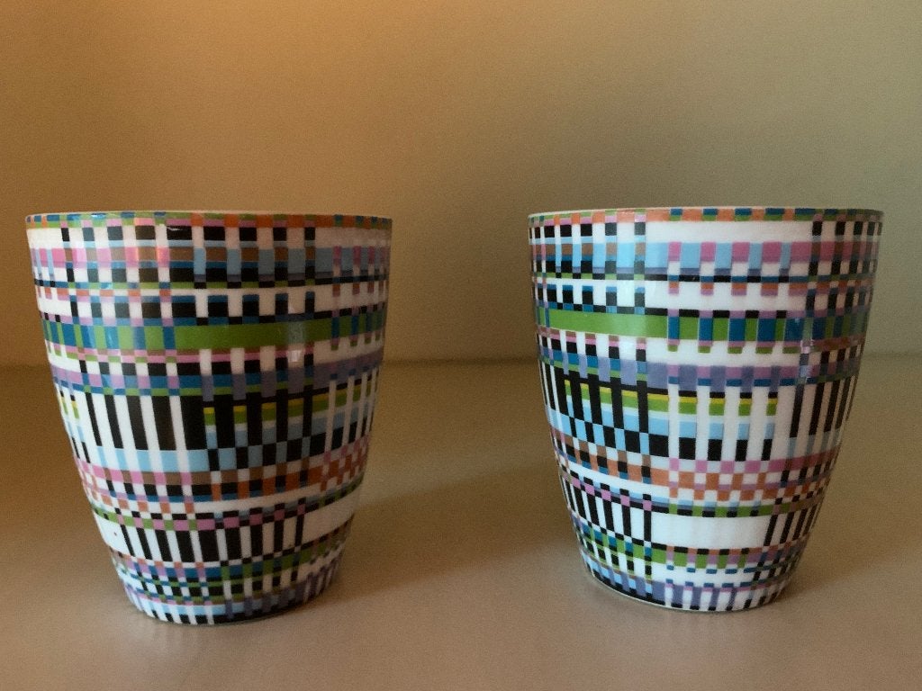 Iittala bekers, Huis en Inrichting, Keuken | Servies, Overige merken, Ophalen of Verzenden, Zo goed als nieuw, Overige stijlen