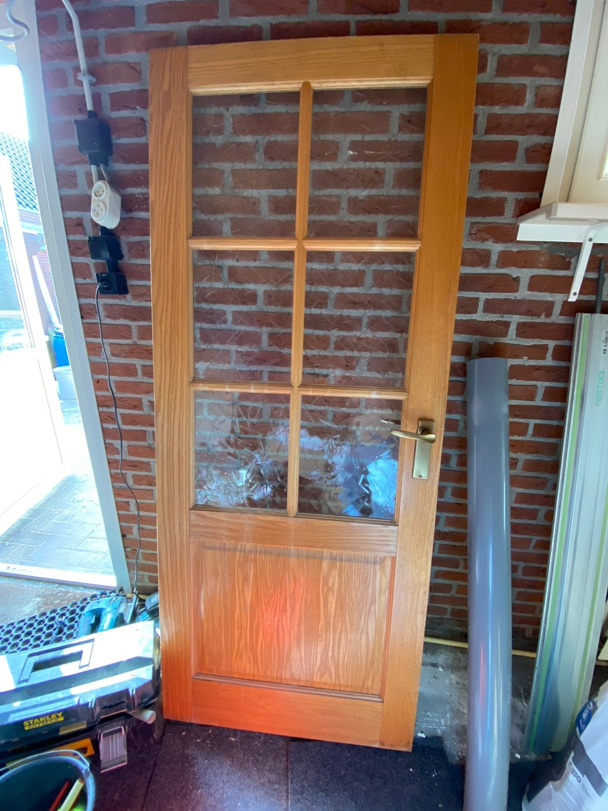 Partij houten binnendeuren 200,2x78 en 82,2, Ophalen, Binnendeur, 200 tot 215 cm, Glas
