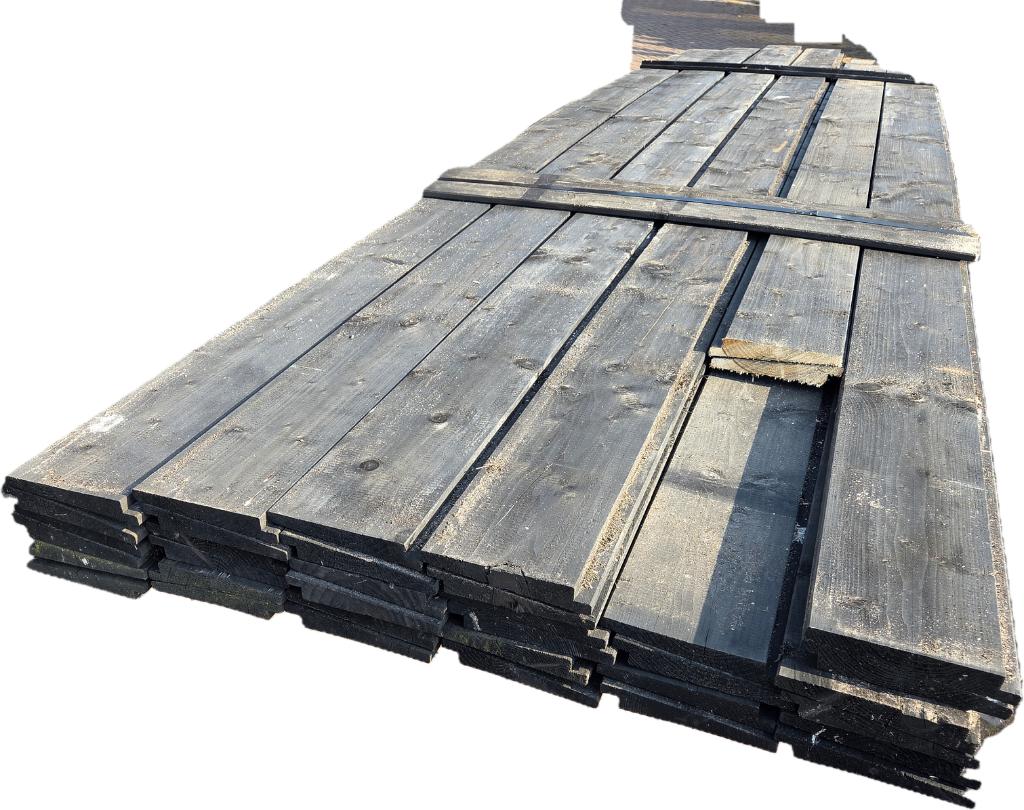 21.5 m2 Zweeds rabat zwart geïmpregneerd - nr: TP323