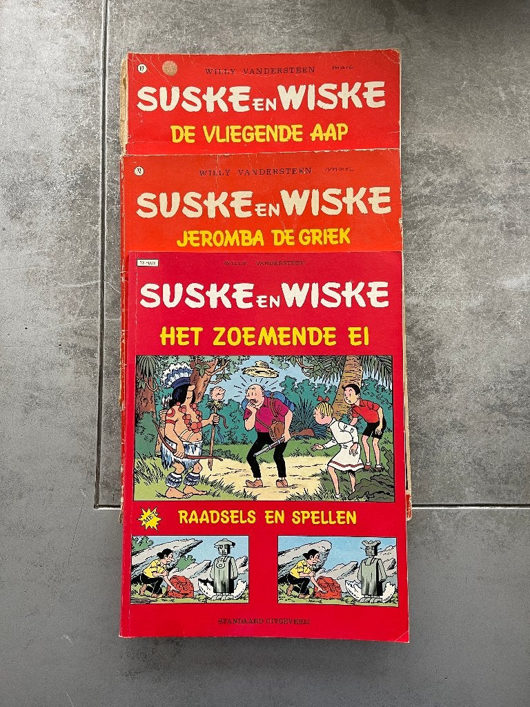 3 stripboeken Suske & Wiske (nrs 72, 87 en 73 plus), Meerdere stripboeken, Ophalen of Verzenden, Gelezen, Willy Vandersteen