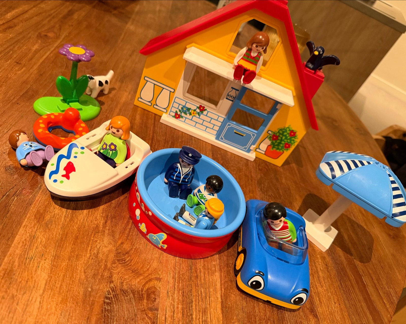 Playmobil 1.2.3. Vakantiehuis 9527, Gebruikt, Losse onderdelen, Overige typen, 1.2.3