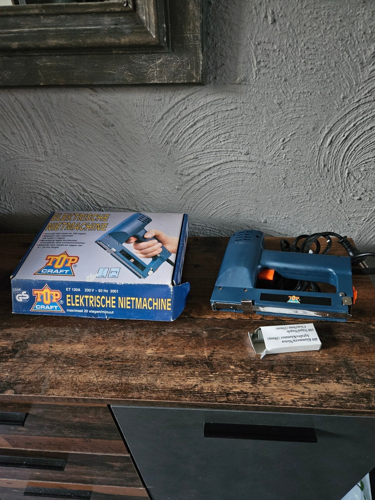 Top Craft Elektrische Nietmachine - Zo goed als nieuw, Ophalen of Verzenden, Zo goed als nieuw, Tacker/nietmachine, Overige merken