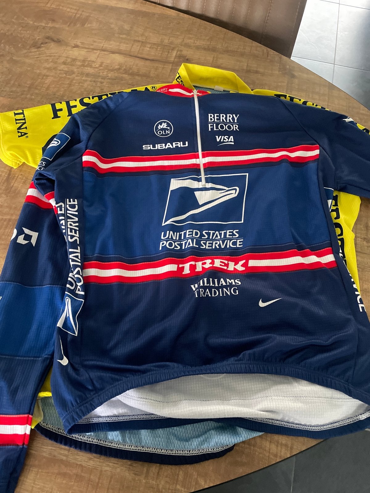 Trek USPS wielertrui - Vintage fiets shirt, Ophalen of Verzenden, Gebruikt, Helm