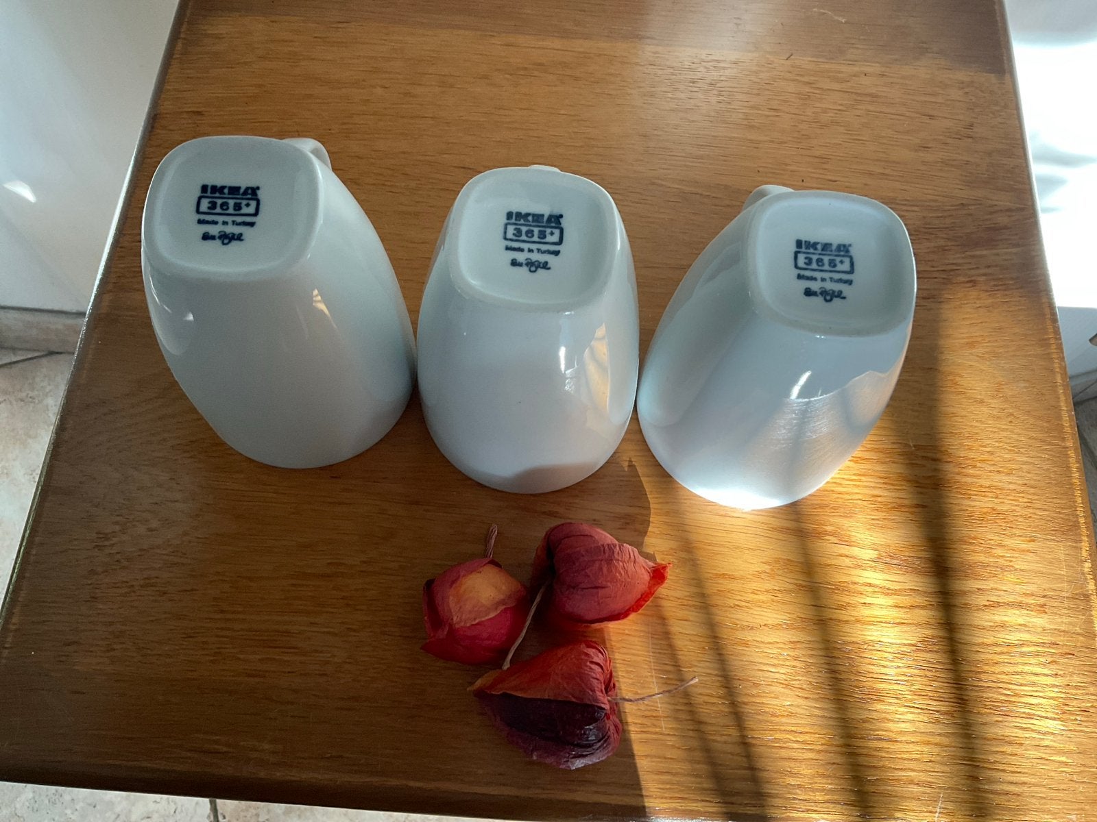 Set van 3 IKEA 365+ mokken - wit, Made in Turkey, Keramiek, Nieuw, IKEA, Modern