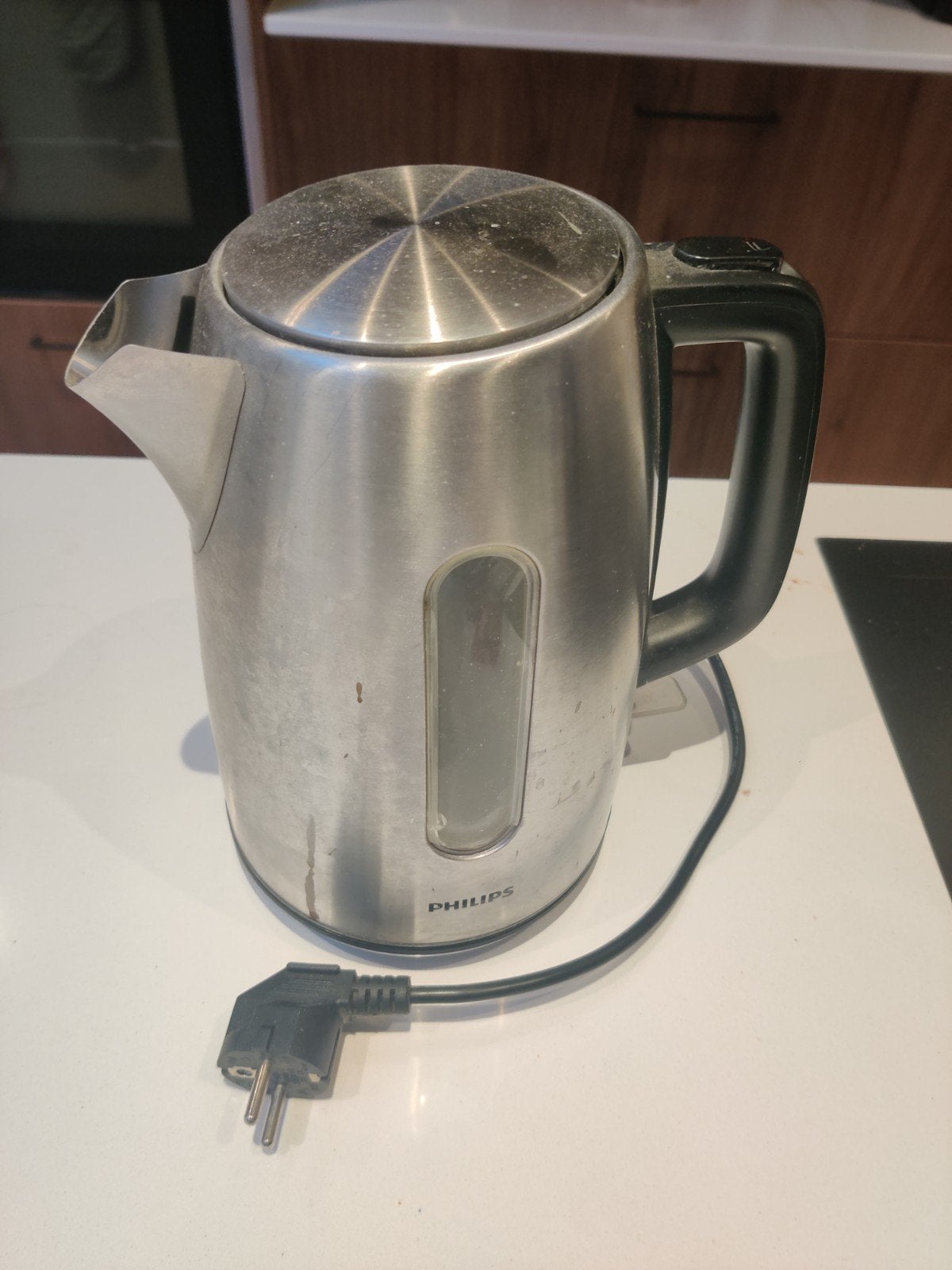 Philips Waterkoker HD9357/10/A - RVS, 1 tot 2 liter, Ophalen, Gebruikt, Rvs