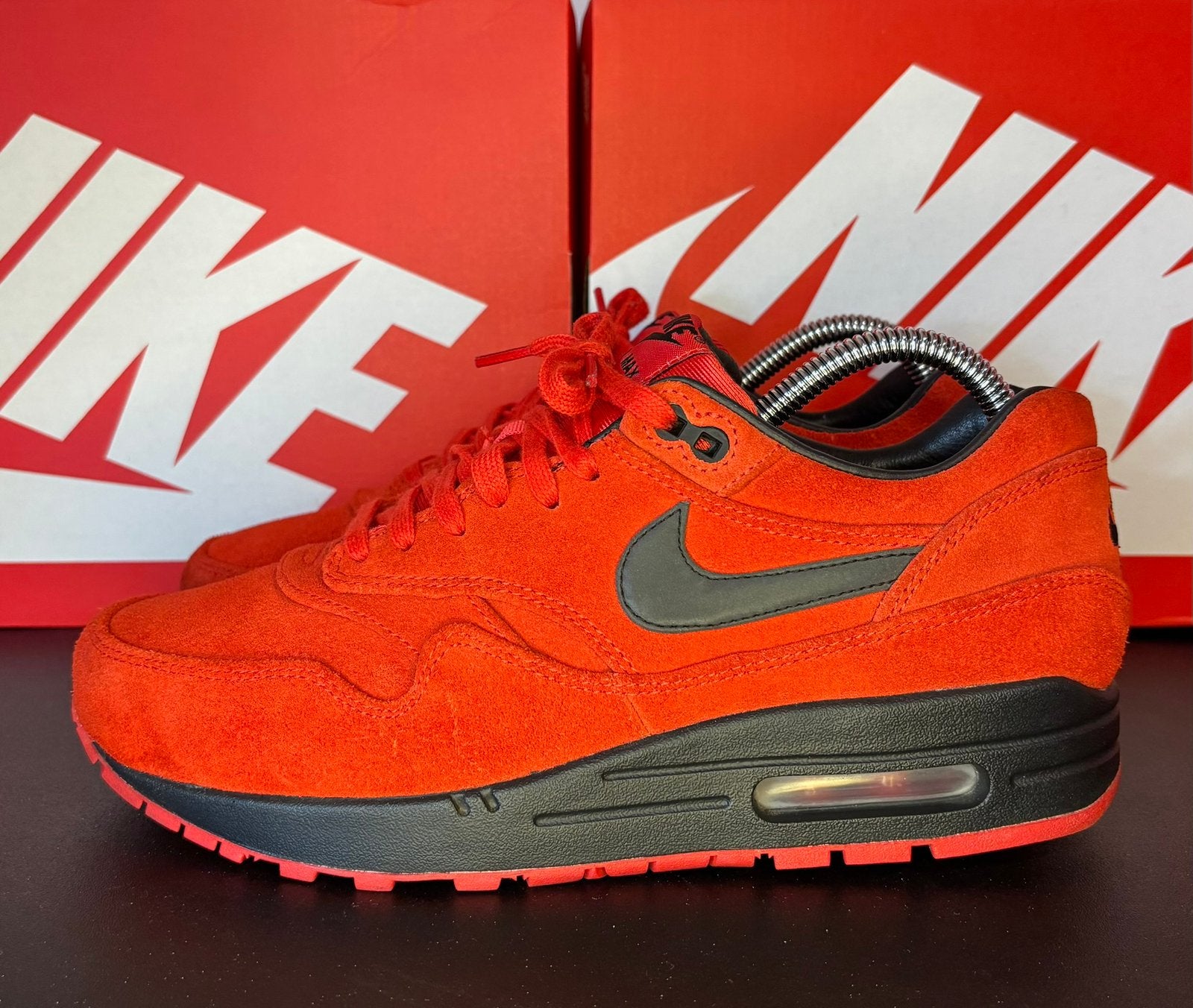 Nike Air Max 1 Pimento mt. 40,5, Kleding | Heren, Ophalen of Verzenden, Zo goed als nieuw, Overige kleuren, Sneakers of Gympen
