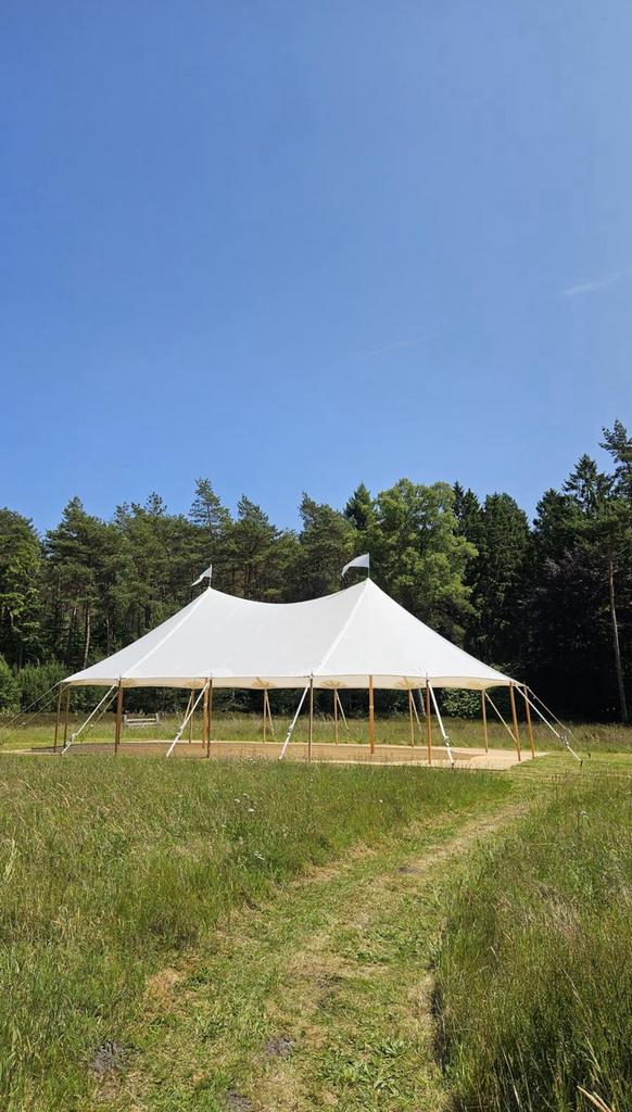 10x16 meter sailcloth tent te huur, stretchtent,feesttent, Ophalen, Zo goed als nieuw, 8 meter of meer