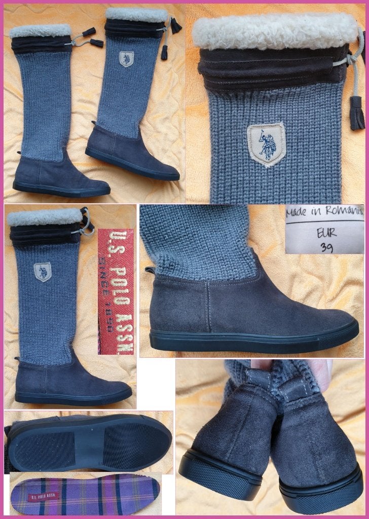 U.S POLO by RALPH LAUREN gebreide lange laarzen maat 39, Kleding | Dames, U.S POLO by RALPH LAUREN, Hoge laarzen, Ophalen of Verzenden