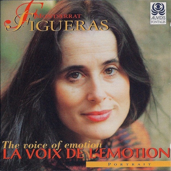 MONTSERRAT FIGUERAS Voice of emotion CD SAVALL AUVIDIS, Ophalen of Verzenden, Gebruikt