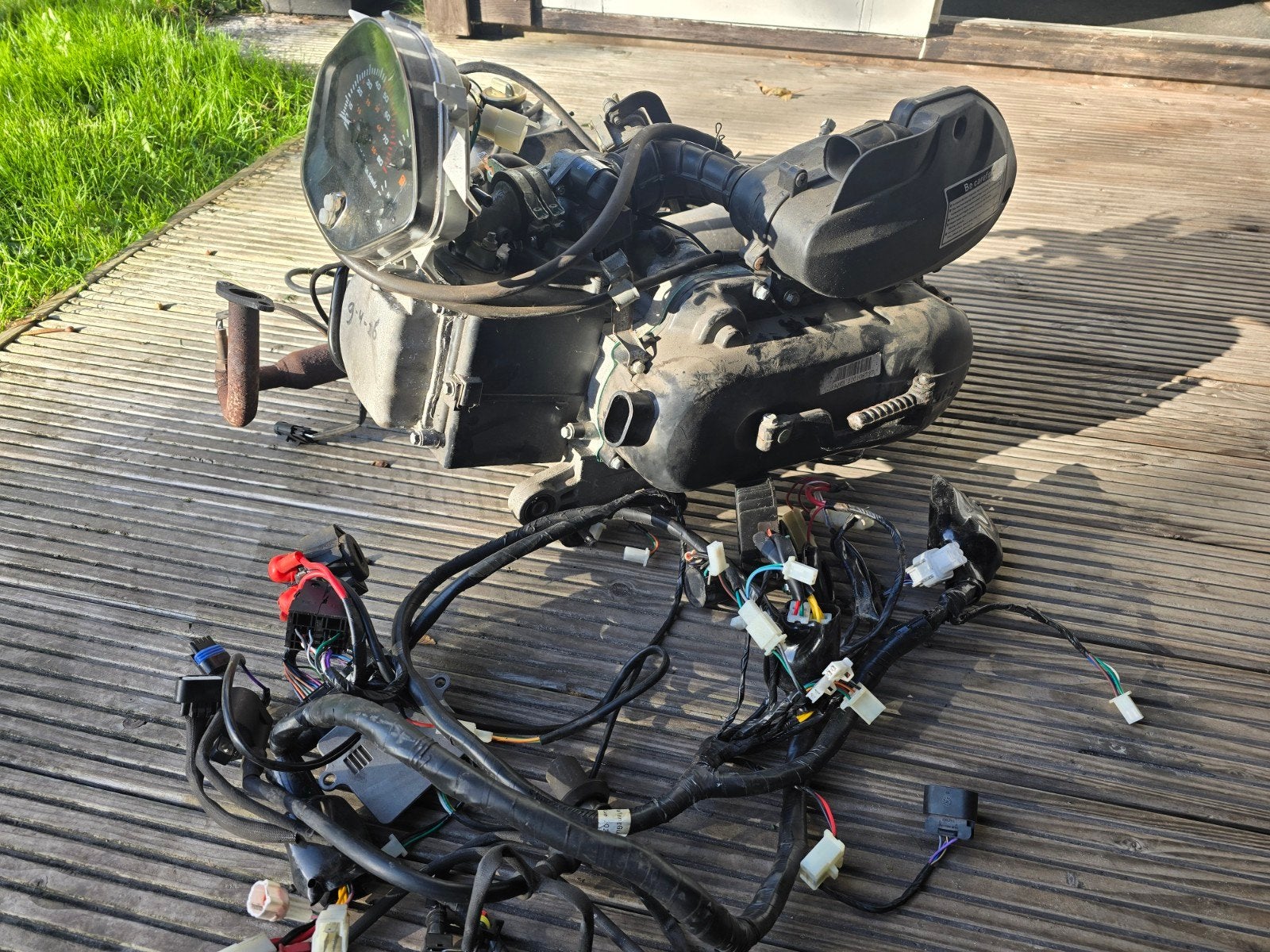 Compleet gy6 injectie motorblok ,3966 km gelopen!, Ophalen, Zo goed als nieuw, Blok, Overige merken