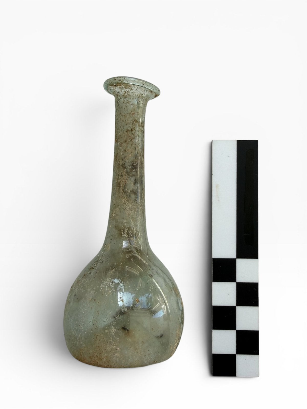 Intact Romeins glazen glas fles - Bodemvondst, Antiek en Kunst, Ophalen of Verzenden