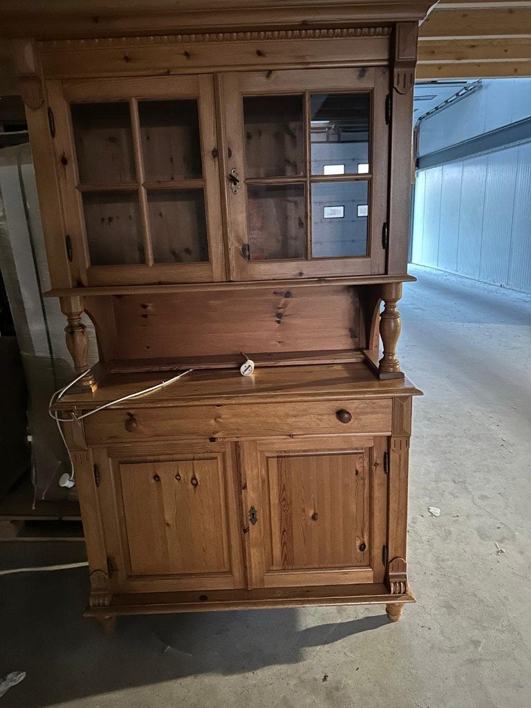 Grenen buffetkast, Ophalen, Gebruikt, 100 tot 150 cm, Met lade(s)