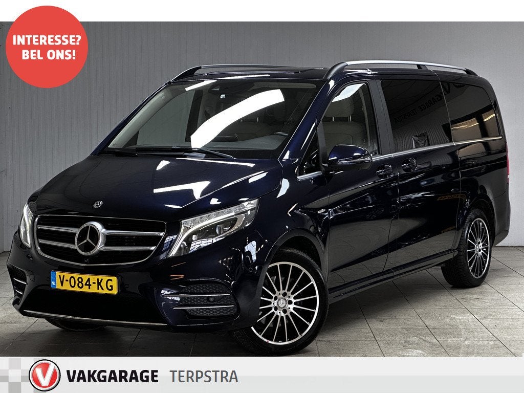 Mercedes-Benz V-Klasse 250d 4-MATIC Lang DC Avantgarde Editi, Auto's, Automaat, 15 km/l, Gebruikt, Blauw