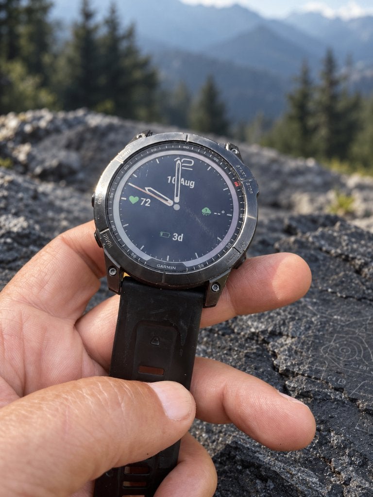 Garmin Fenix 7X Solar 51 mm – compleet met extra bandjes, Gebruikt, Zwart, Ophalen of Verzenden, GPS